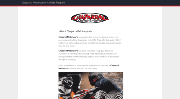 chaparralracing.affiliatetechnology.com