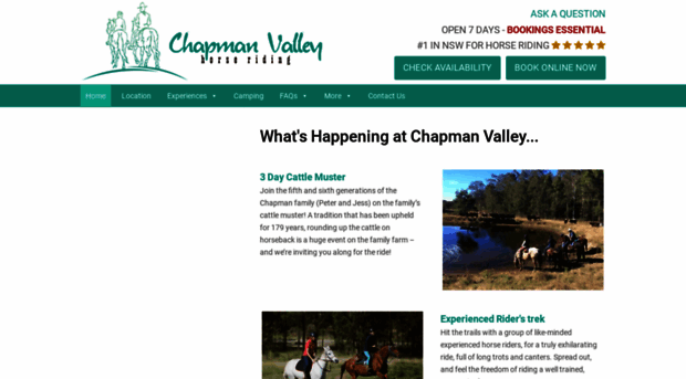 chapmanvalleyhorseriding.com