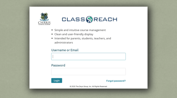 charisclassical.classreach.com
