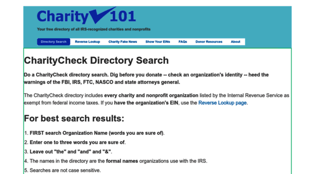 charitycheck101.org