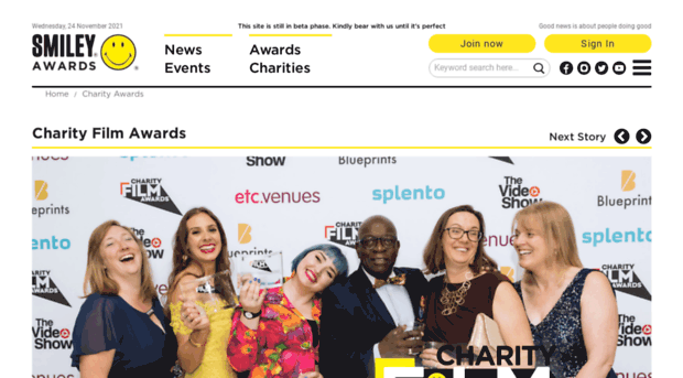 charityfilmawards.com