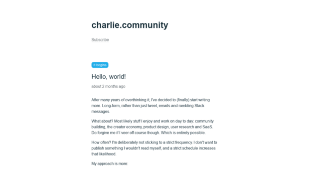 charlie.community