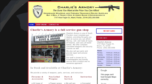 charliesarmory.com