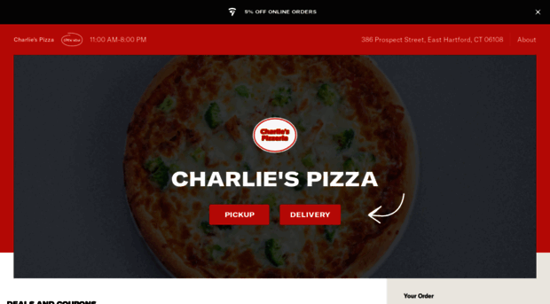 charliespizzact.com