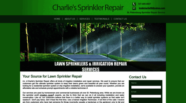 charliessprinklerrepair.com