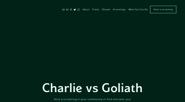 charlievsgoliath.com