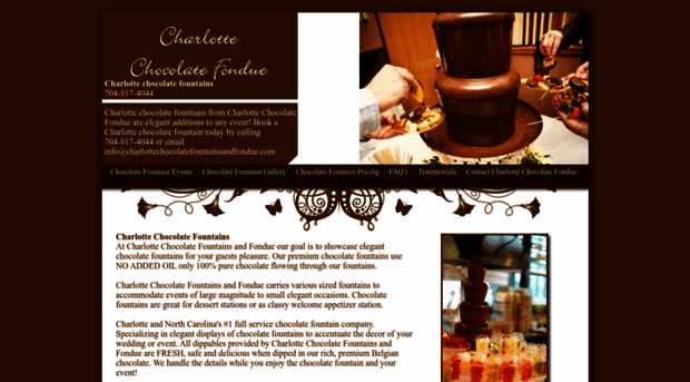 charlottechocolatefountainsandfondue.com