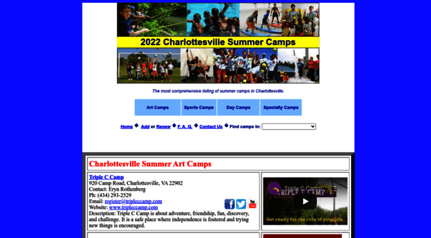 charlottesvillesummercamps.com