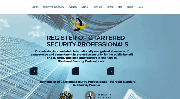 charteredsecurityprofessional.org