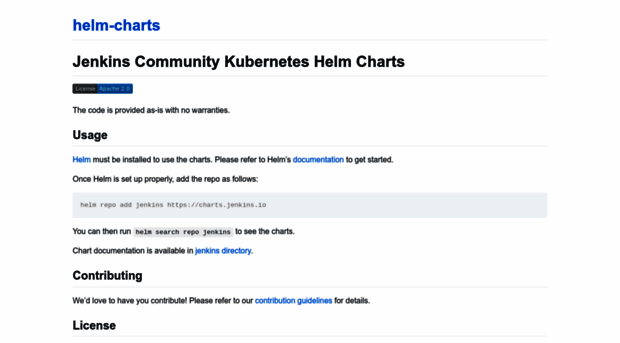 charts.jenkins.io