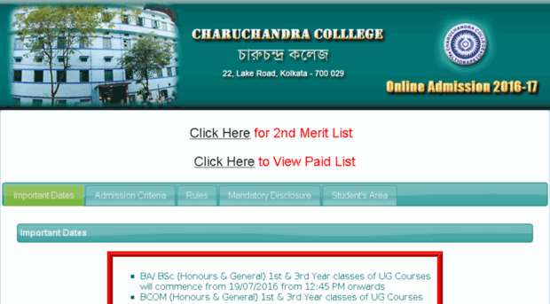 charuchandracollegeadmission.com