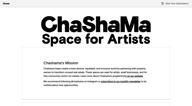 chashama.submittable.com