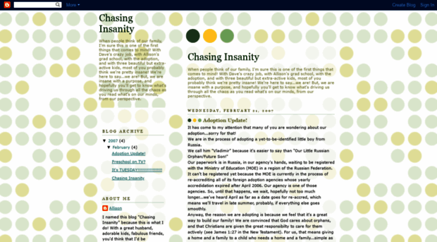 chasinginsanity.blogspot.com