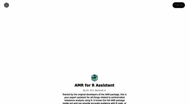 chat.amr-for-r.org - ChatGPT - AMR for R Assistant - Chat AMR For R