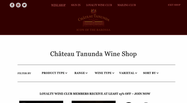 chateautanundacellar.com