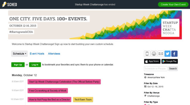 chattanoogastartupweek2015.sched.org