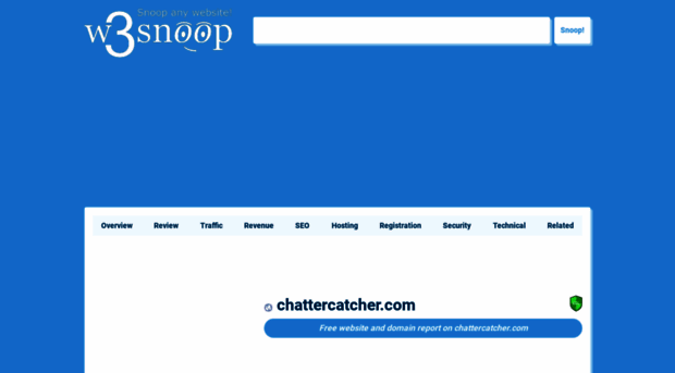 chattercatcher.com.w3snoop.com