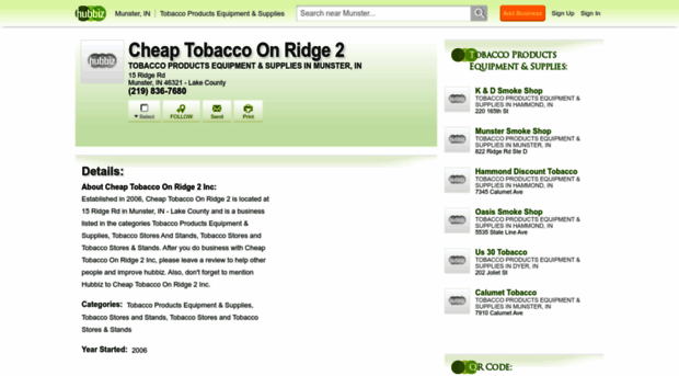 cheap-tobacco-on-ridge-2-inc-in.hub.biz