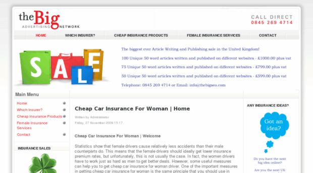 cheapcarinsuranceforwoman.co.uk