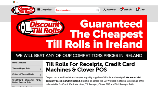 cheapertillrolls.ie