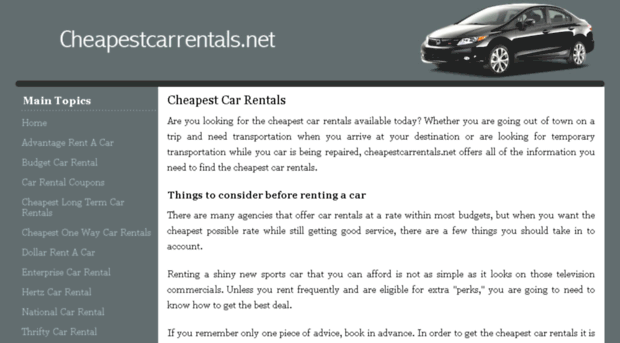 cheapestcarrentals.net