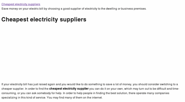 cheapestelectricitysuppliers.net