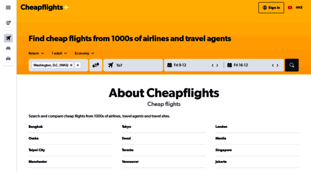 cheapflights.com.hk