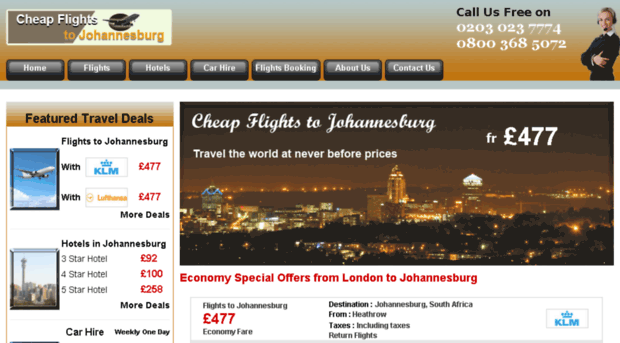 cheapflightstojohannesburg.org.uk