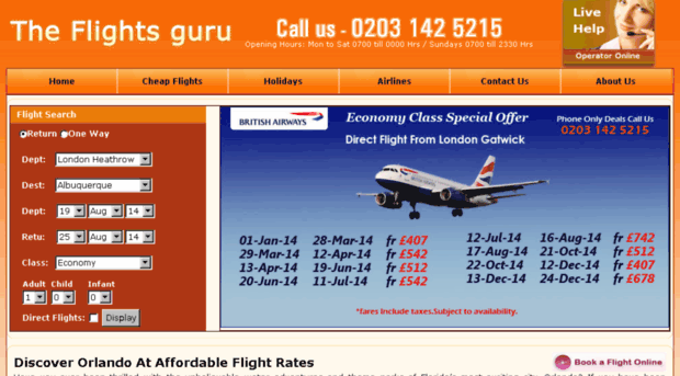 cheapflightstoorlandofromlondon.co.uk