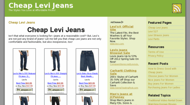 cheaplevijeans.net