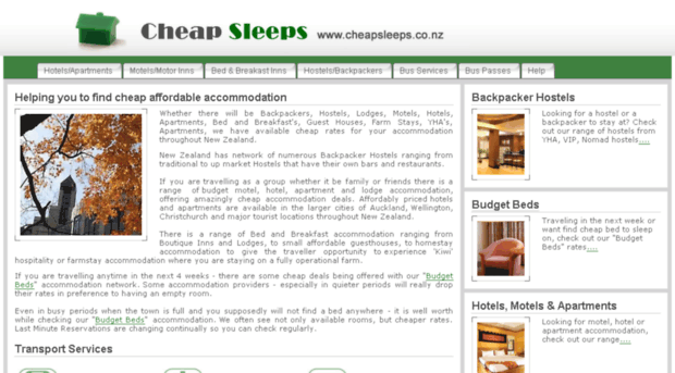 cheapsleeps.co.nz