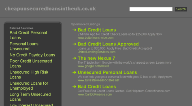 cheapunsecuredloansintheuk.co.uk