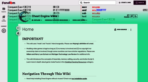 cheat-engine-restored.fandom.com - Cheat Engine Wikia | Fandom - Cheat ...