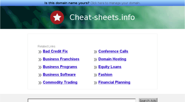cheat-sheets.info