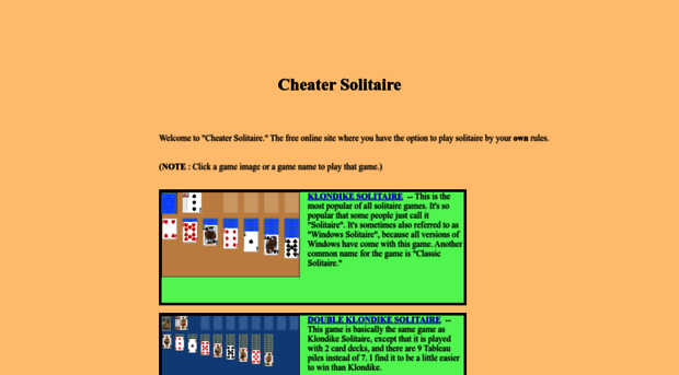 cheatersolitaire.com