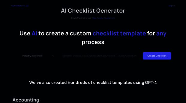 checklistgenerator.ai