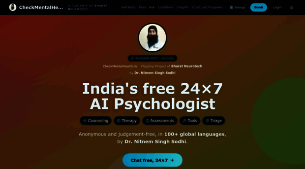 checkmentalhealth.in