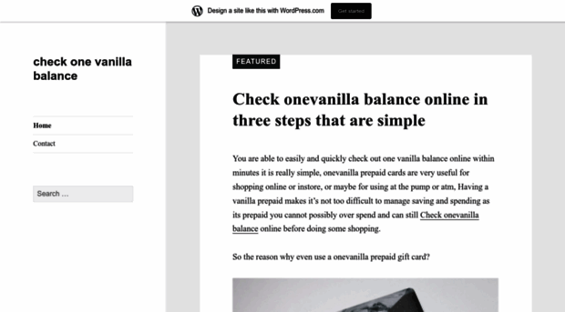 checkonevanillabalance.wordpress.com