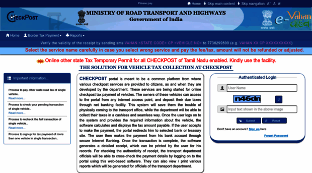 checkpost.parivahan.gov.in