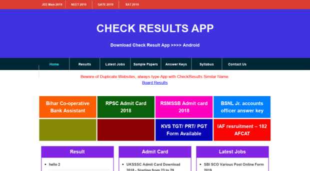 checkresults.online