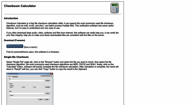 checksumcalculator.com