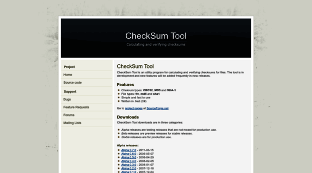 checksumtool.sourceforge.net