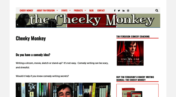 cheekymonkeycomedy.com