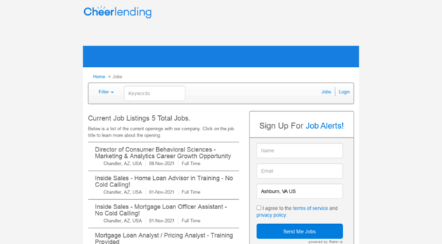 cheerlending.applicantpro.com