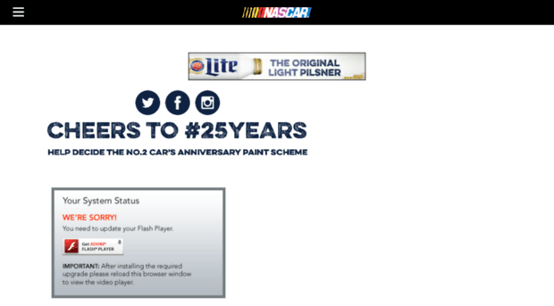 cheersto25years.nascar.com