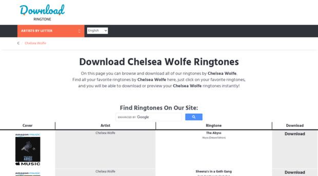 chelseawolfe.download-ringtone.com