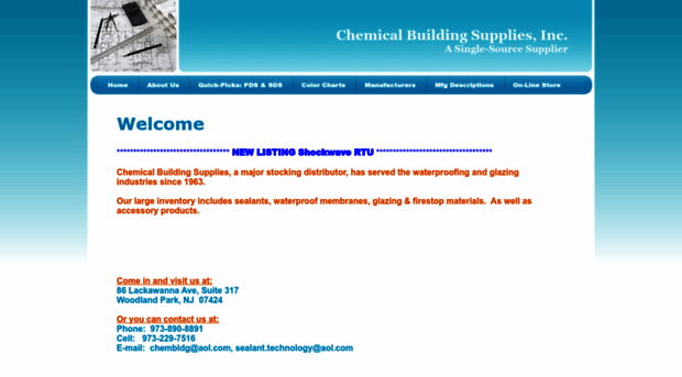 chemicalbuildingsupplies.com