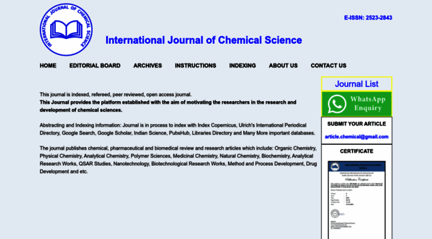 chemicaljournals.com