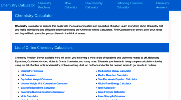 chemistrycalc.com