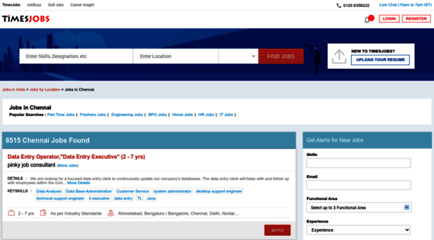 chennai.timesjobs.com